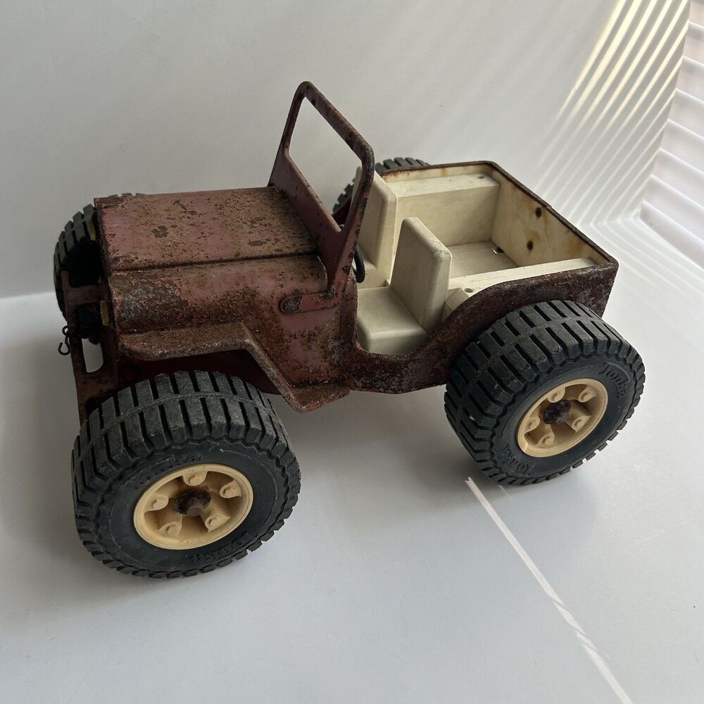 Tonka Jeep Dune Buggy Vintage 1960s/70s Pressed Steel Car Red Jeep